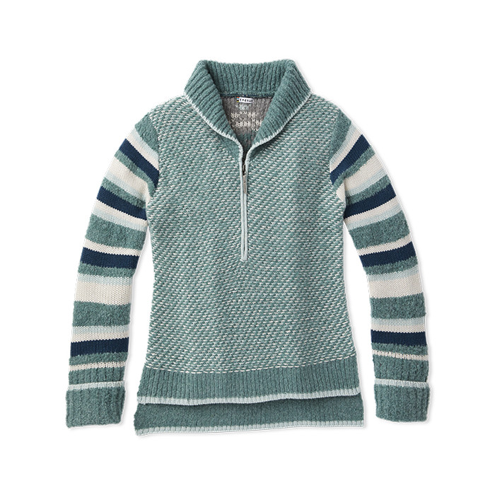 merino wool zip sweater women's