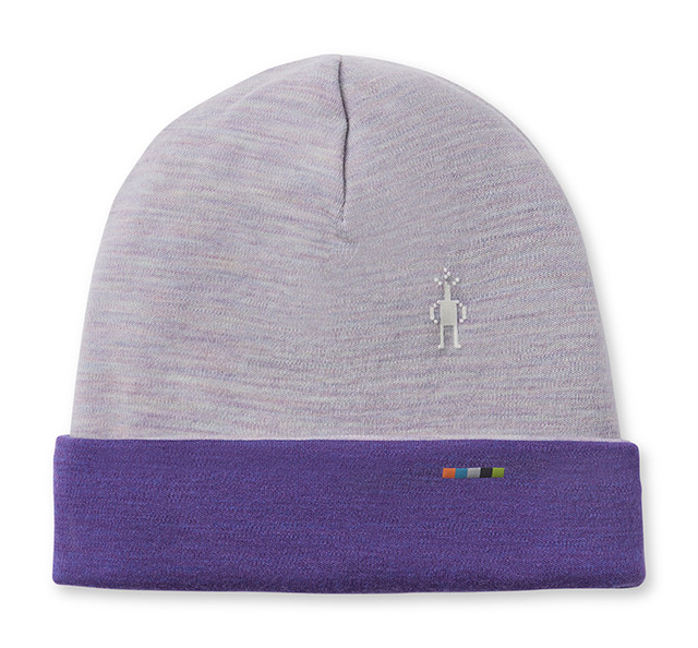 thermal merino reversible pattern cuffed beanie