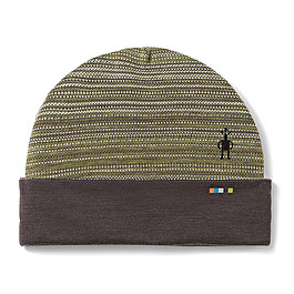 thermal merino reversible pattern cuffed beanie